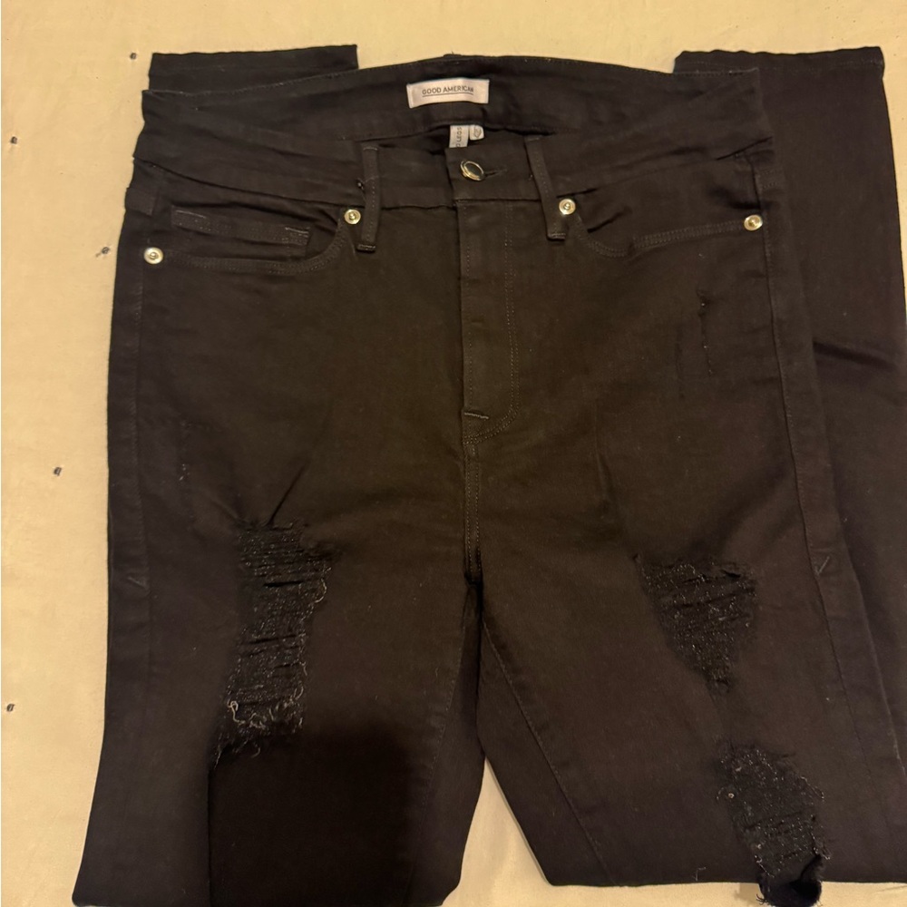 Good American ripped jeans